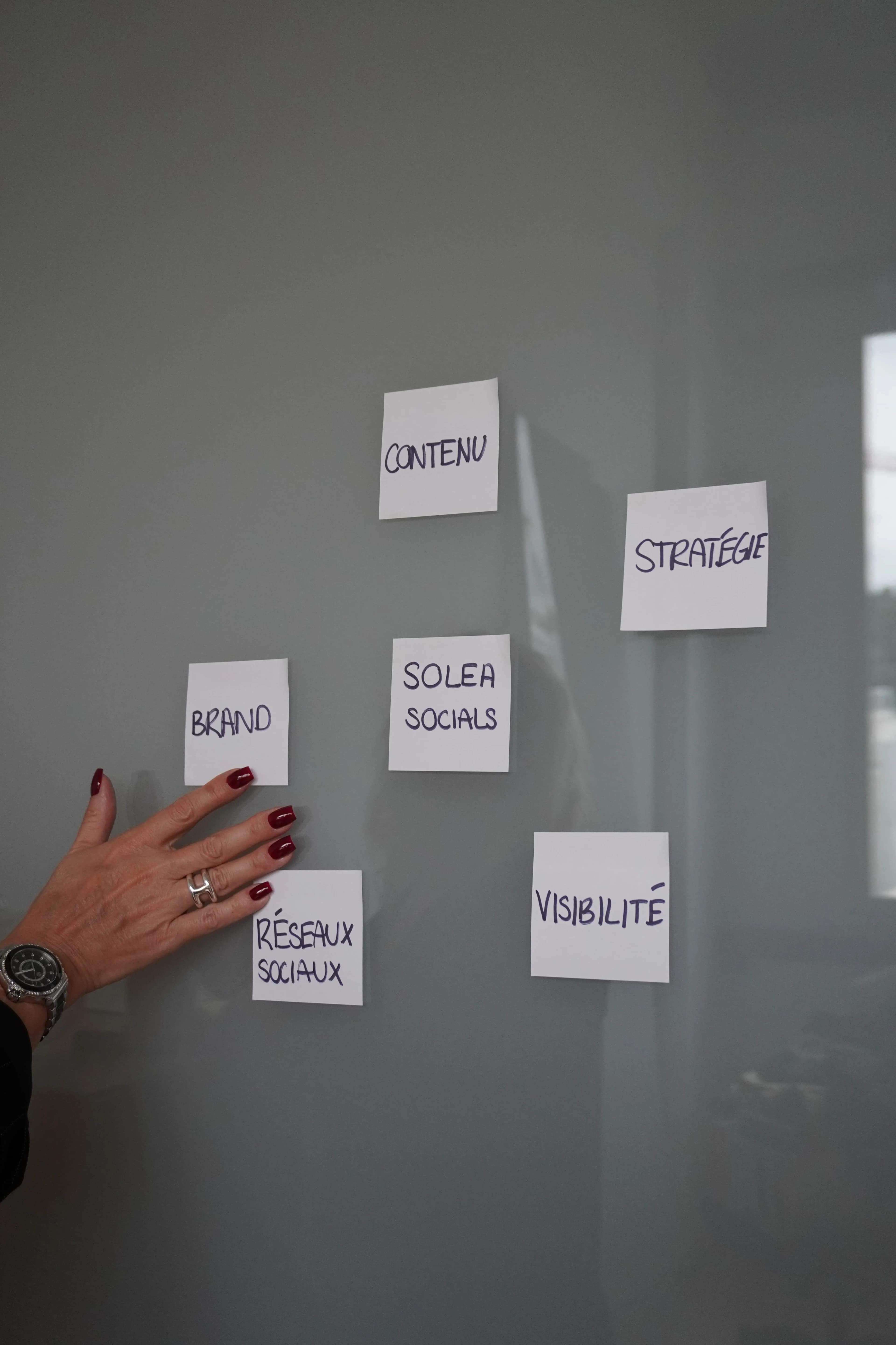Stratégie avec sticky notes